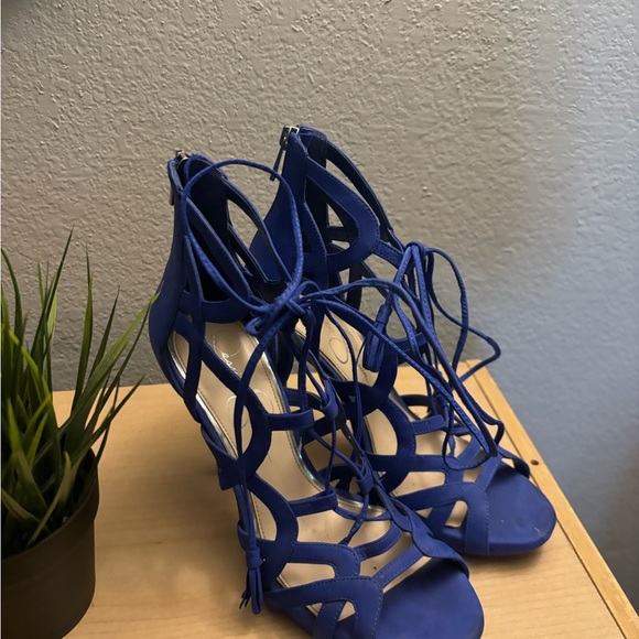 Blue Jessica Simpson ‘Racine’ Heels - Picture 3 of 6